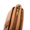 Nas Bag Mini Kadın Çapraz ve Omuz Çanta  (22x14 cm) Camel