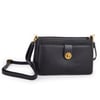 Nas Bag Mini Kadın Çapraz ve Omuz Çanta  (22x14 cm) Siyah