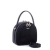 Nas Bag Mini Kadın El ve Çapraz Çanta (17x17 cm) Siyah  Süet