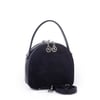 Nas Bag Mini Kadın El ve Çapraz Çanta (17x17 cm) Siyah  Süet