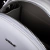 Nas Bag Mini Kadın El ve Çapraz Çanta Beyaz Krşk Rugan (17x17 cm)