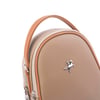Nas Bag Mini  Kadın Sırt ,El  ve Omuz Çantası Dönüştürülebilir Tasarım Vizon Luna (en:17cm ;boy :22cm) 