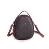 Nas Bag Mini  Kadın Sırt ,El  ve Omuz Çantası Dönüştürülebilir Tasarım Kahve Taba Yazılı   (en:17cm ;boy :22cm) 