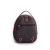 Nas Bag Mini  Kadın Sırt ,El  ve Omuz Çantası Dönüştürülebilir Tasarım Kahve Taba Yazılı   (en:17cm ;boy :22cm) 