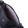 Nas Bag Mini Kadın Taşlı Zımbalı Omuz ve Çapraz Baget Çanta Siyah Victoria
