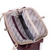 Nas Bag Mini Kadın Vintage Burslu Çanta (23x15 cm)  Bordo Victoria
