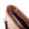Nas Bag Mini Kadın Zincirli Kapitone El ve Çapraz Çanta 1305 Kum Taba Dona (19x19) 