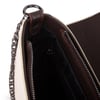 Nas Bag Mini Kapaklı Çapraz Çanta (en 20 cm , boy 12 cm) Krem Kahve Lopez