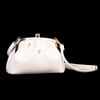 Nas Bag Mini Omuz ve Çapraz Vintage Burslu Çanta (23x15 cm) Krem  Victoria