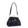 Nas Bag Mini Omuz ve Çapraz Vintage Burslu Çanta (23x15 cm)  Siyah Victoria
