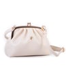 Nas Bag Mini Omuz ve Çapraz Vintage Burslu Çanta (23x15 cm)  Krem Victoria