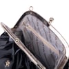 Nas Bag Mini Omuz ve Çapraz Vintage Burslu Çanta (23x15 cm)  Siyah Rugan