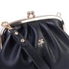 Nas Bag Mini Omuz ve Çapraz Vintage Burslu Çanta (23x15 cm)  Siyah Lopez