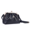 Nas Bag Mini Omuz ve Çapraz Vintage Burslu Çanta (23x15 cm)  Siyah Victoria