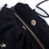 Nas Bag Mini Shopper Kadın Çapraz Çanta Siyah Süet