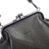 Nas Bag Mini Vintage Burslu Klipsli Kadın Omuz ve Çapraz Çanta Yeşil Victoria ( 20x17 cm)