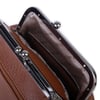 Nas Bag Mini Vintage Burslu Klipsli Kadın Omuz ve Çapraz Çanta Taba Victoria ( 20x17 cm)