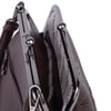 Nas Bag Mini Vintage Burslu Klipsli Kadın Omuz ve Çapraz Çanta Kahve Victoria  ( 20x17 cm)