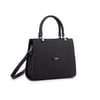 Nas Bag Orjinal Kadın El ve Omuz Çantası Klasik Şık Siyah Lacst (En :30 cm Boy:26cm)