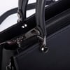 Nas Bag Orjinal Kadın El ve Omuz Çantası Klasik Şık Siyah  Mngo (En :30 cm Boy:26cm)