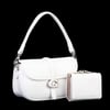 Nas Bag Premium Seri Mini 2li Set Çapraz El ve Cüzdan Seti Beyaz