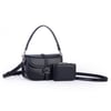 Nas Bag Premium Seri Mini 2li Set Çapraz El ve Cüzdan Seti Siyah