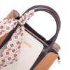Nas Bag Şık Fularlı Mini  El ve Omuz Çantası Krem Camel Calven