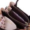 Nas Bag Şık Fularlı Mini  El ve Omuz Çantası Krem Camel Calven