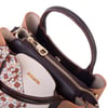Nas Bag Şık Fularlı Mini  El ve Omuz Çantası Krem Camel Calven