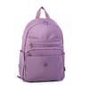 Nas Bag Unisex Büyük Boy Çok Gözlü Su Geçirmez Sırt Çantası Mor 