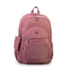 Nas Bag Unisex Hafif Büyük Boy Okul Çantası ve Spor Çantası Çok Gözlü Gül Kurusu