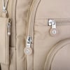 Nas Bag Unisex Su İtici Özellik Kazandırılmış Çok Gözlü Büyük Boy Sırt Çantası Vizon