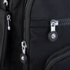 Nas Bag Unisex Su İtici Özellik Kazandırılmış Çok Gözlü Büyük Boy Sırt Çantası Siyah