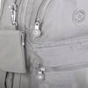 Nas Bag Unisex Zararlı Kimyasal İçermeyen Waterproof Sırt Çantası Açık Gri
