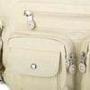 Nas Bag Unisex Zararlı Kimyasal İçermeyen Su İtici Özelliğe Sahip Omuz ve Sırt Çantası Dönüştürülebilir Tasarım  Bej 