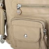 Nas Bag Unisex Zararlı Kimyasal İçermeyen Su İtici Özelliğe Sahip Omuz ve Sırt Çantası Dönüştürülebilir Tasarım  Vizon 