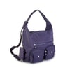 Nas Bag Unisex Zararlı Kimyasal İçermeyen Su İtici Özelliğe Sahip Omuz ve Sırt Çantası Dönüştürülebilir Tasarım  Koyu Mor