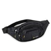 Nas Bag (Waterproof) Outdoor Fonksiyonel Çok Gözlü Erkek Bel ve Body Bag Siyah