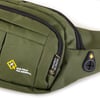 Nas Bag (Waterproof) Outdoor Fonksiyonel Çok Gözlü Erkek Bel ve Body Bag Haki Yeşil