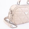 Nas Bag Zincirli Kapitone Çift Gözlü El ve Çapraz Çanta Kum  Dona ( 21x16 cm )