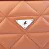 Nas Bag Zincirli Kapitone Çift Gözlü El ve Çapraz Çanta Taba Dona ( 21x16 cm )