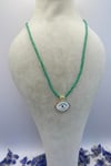 A Protective Necklace Blue Eye on Her