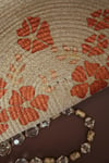 Bronze Flowers Embellished Handmade Clutch