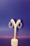 Captivating Baguette Curves, Sterling Silver Earrings