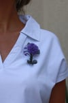 Carnation Flower Brooch, Handmade