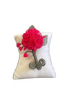 Carnation Flower Brooch, Handmade