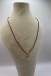 Dainty Yellow Butterfly Necklace for Women