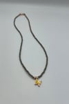 Dainty Yellow Butterfly Necklace for Women