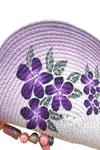 Exclusive Purple Flowers, Handmade Clutch