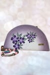 Exclusive Purple Flowers, Handmade Clutch
